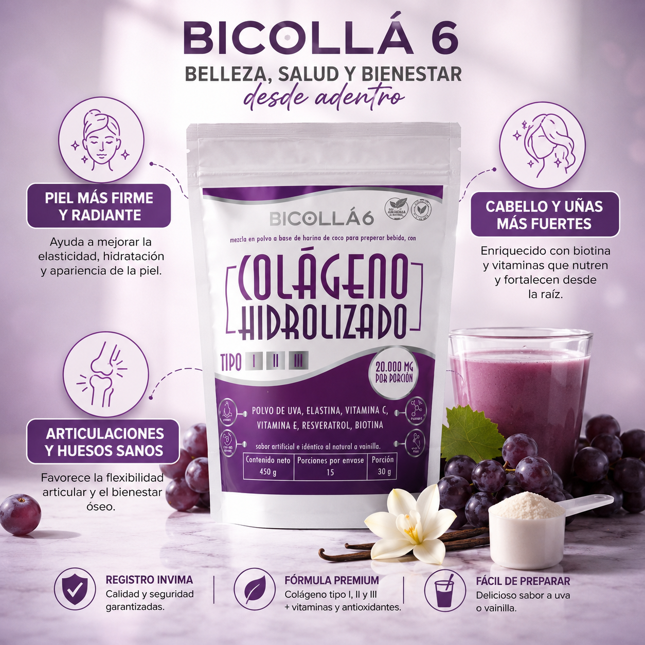 Colágeno Hidrolizado: Colágeno premium para piel y articulaciones